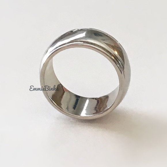 New Wide Band Smooth Polish Silver Gold Copper Band Ring /Chunky Cigar Band Ring - Picture 9 of 16